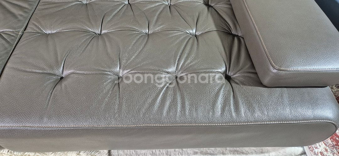 자코모 비텔로 슈렁큰 천연통가죽 스윙 소파쇼파--6