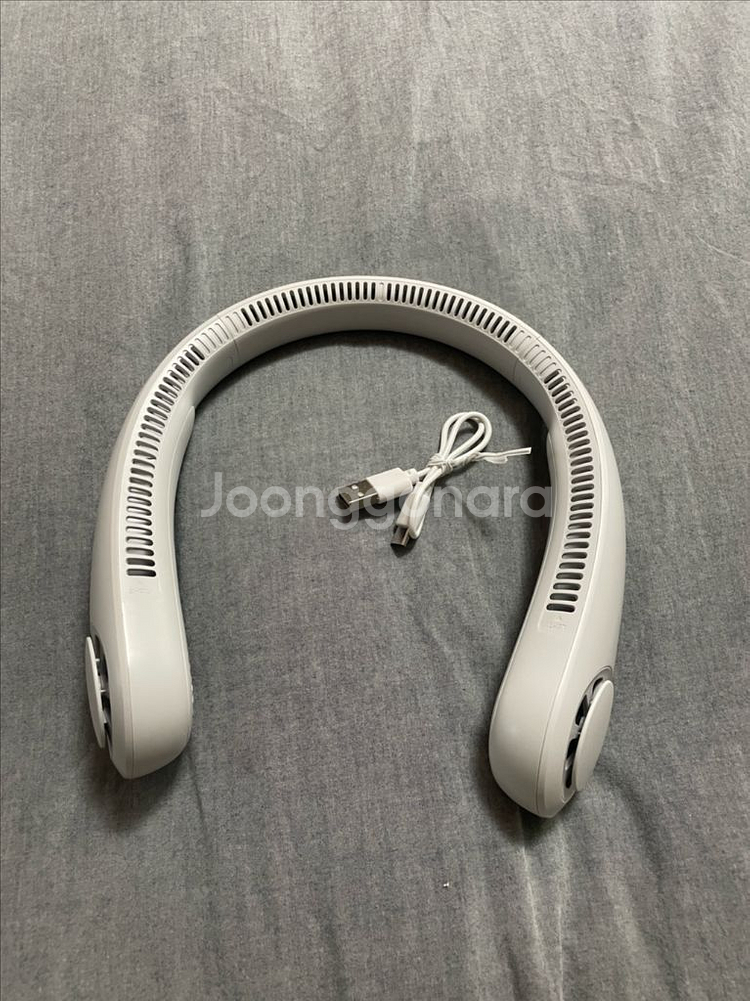 USB 충전식 목걸이형 5단계 선풍기-지수라이프--0