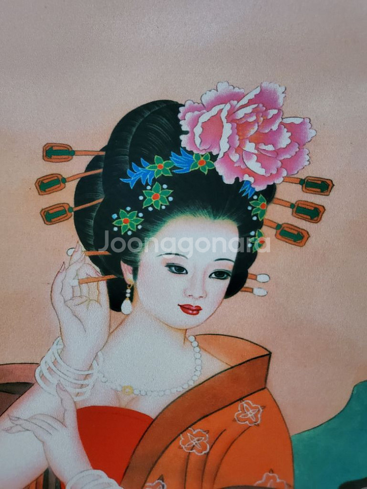 중국 양귀비 그림...판매합니다.--2