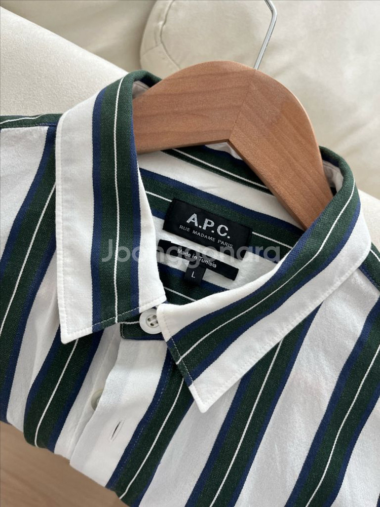 (정품,새상품급)A.P.C아페쎄 스트라이프 코튼 셔츠--0