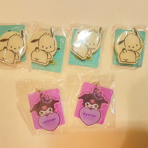산리오 포차코 쿠르미 그립톡 키링 메타그린