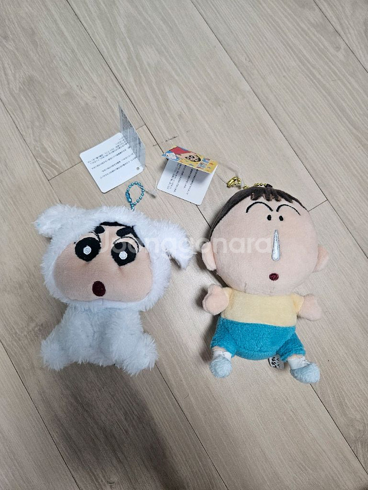 짱구 맹구 봉제인형 키링 2종--0