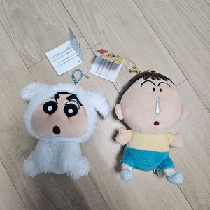 짱구 맹구 봉제인형 키링 2종