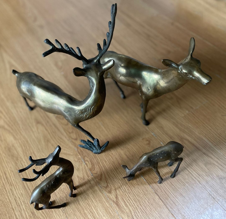 사슴 황동 장식품 팝니다--1