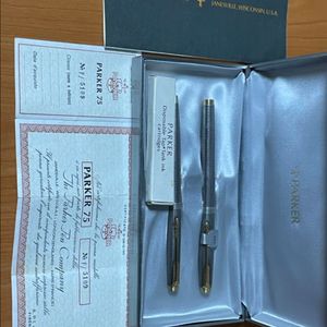 파카 만년필 75 스털링 14K F닙 NOS & 볼펜