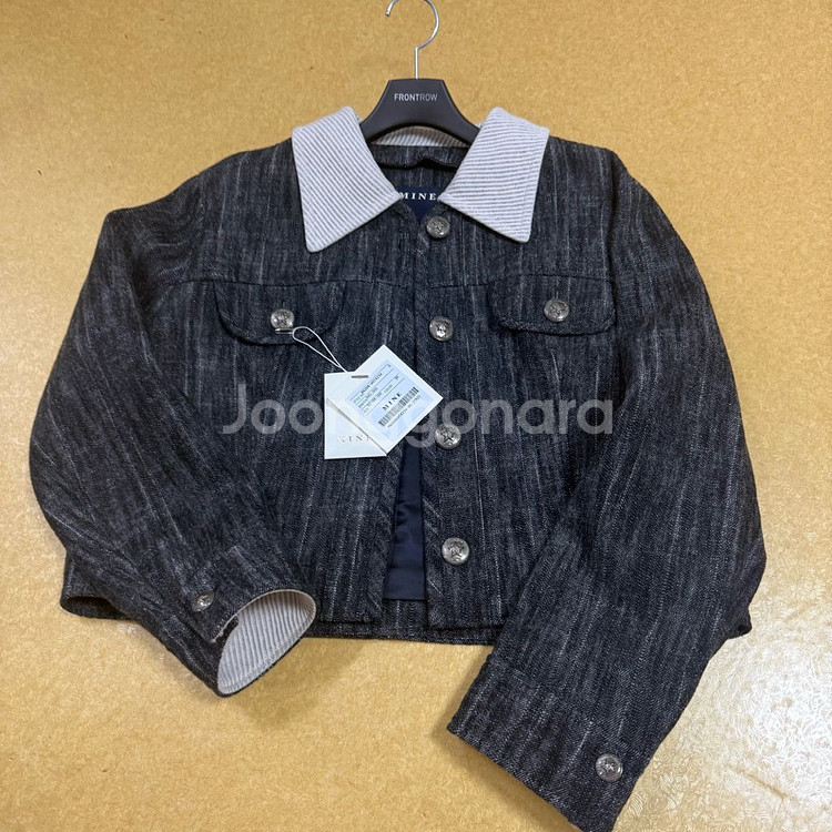 마인 디테쳐블 칼라 자켓 , 82사이즈 판매!--2