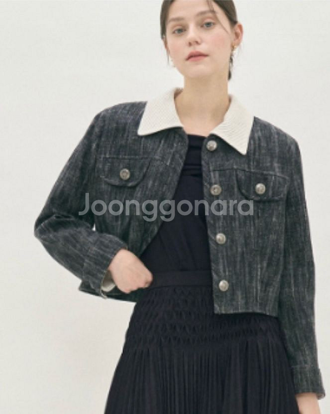 마인 디테쳐블 칼라 자켓 , 82사이즈 판매!--0