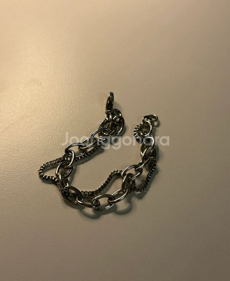 보넥도 명재현 손민수 실버 체인 팔찌 써지컬스틸--0