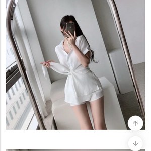 린넨 랩 투피스 블라우스 팬츠 세트