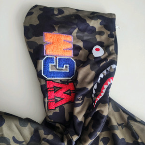 베이프 샤크 후드집업 2XL
