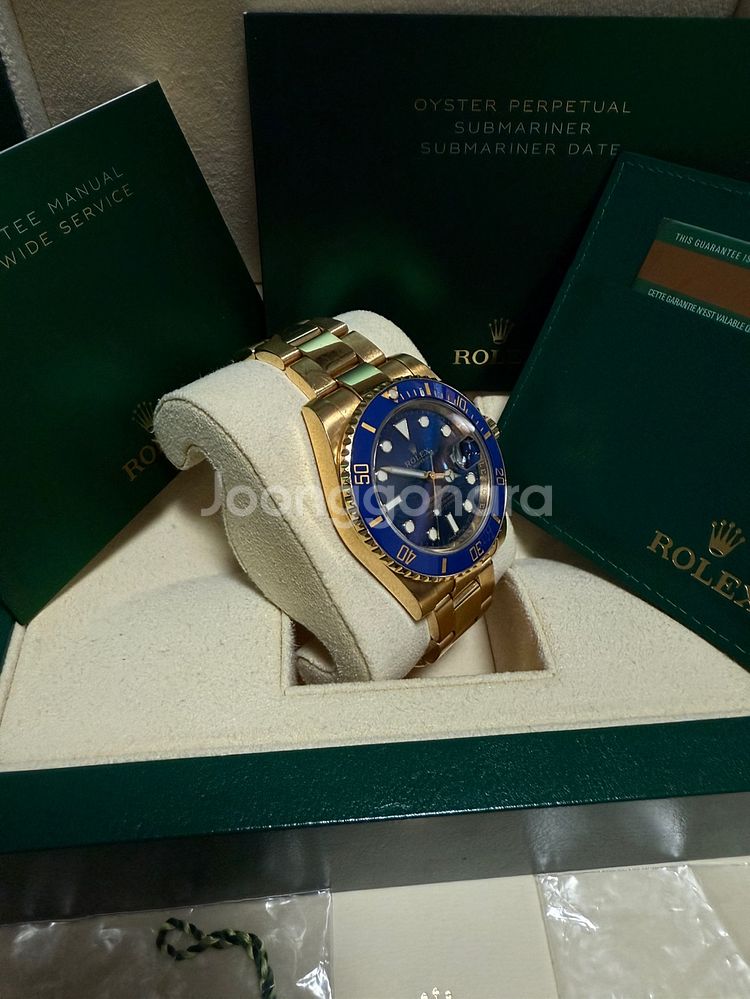 롤렉스 서브마리너 청판 금통 19년식 40MM 급매--3