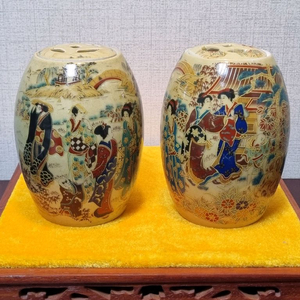 중국 도자기 [ 일본 수출용 도자기 차통 (합) ]