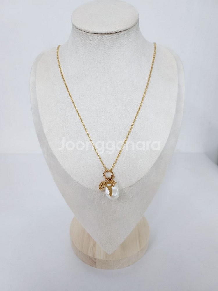 루이비통 LV로고 투게더 펜던트 골드 목걸이--3