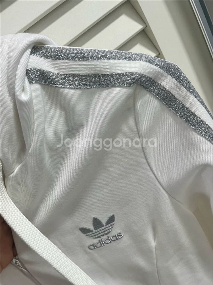 아디다스 흰실버 져지 빈티지 희귀져지--9