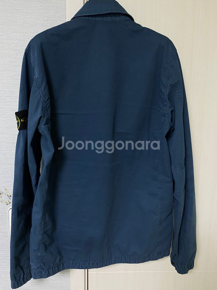 [S] 21fw 스톤아일랜드 올드이펙트 오버셔츠 블루--2