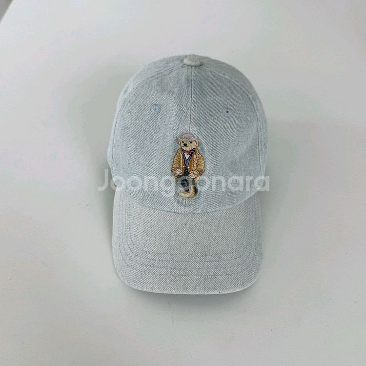 폴로 데님 베어 볼캡--1