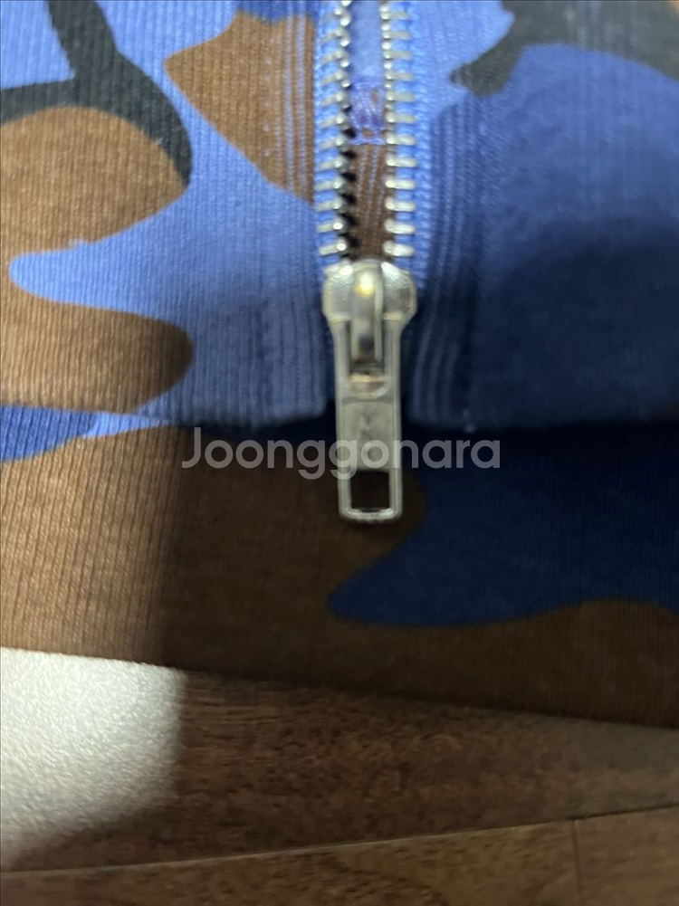 슈프림 스몰 박스 후드 집업 스웨트 셔츠 블루 카모 L--4