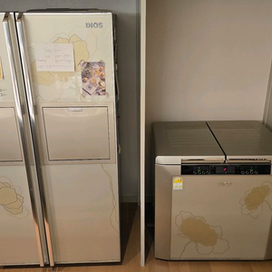 LG 냉장고 + 김치냉장고 세트 (골드색)
