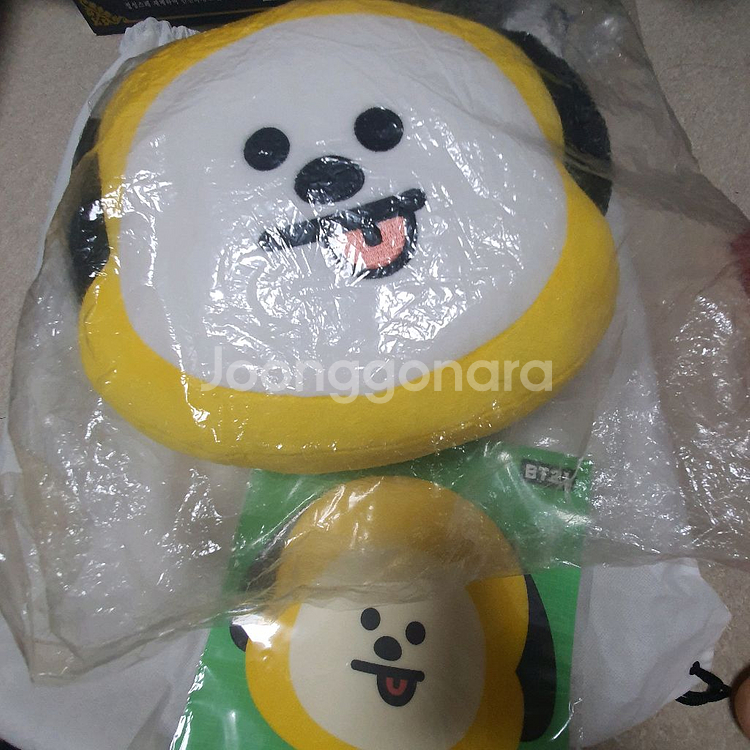 미개봉) BT21 치미 얼굴 쿠션 30cm 마우스패드--0