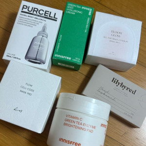 화장품 새상품(퍼셀,이니스프리,코이,릴바레,채이싱래빗)