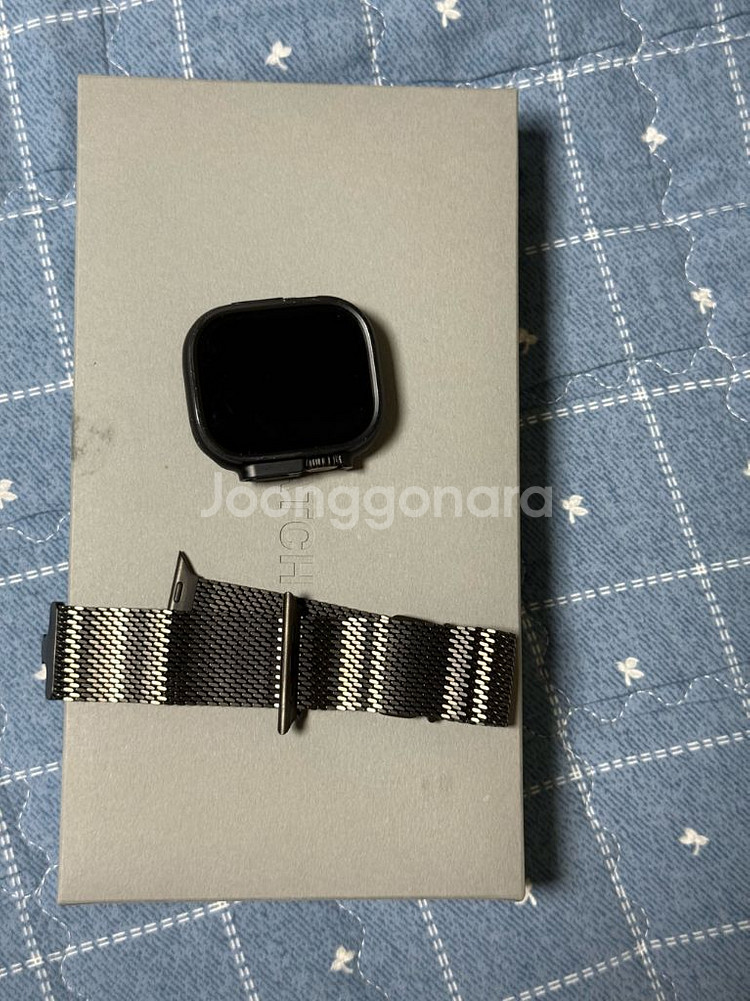 애플워치 울트라 2 블랙 + 밀레니엄 스트랩--0