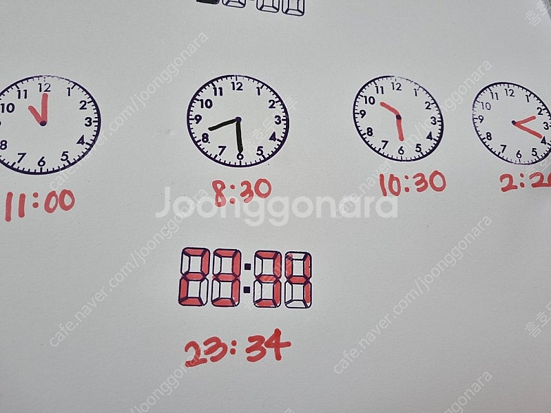 러닝리소스시계, 시계도장, 수학스탬프(3종)--2