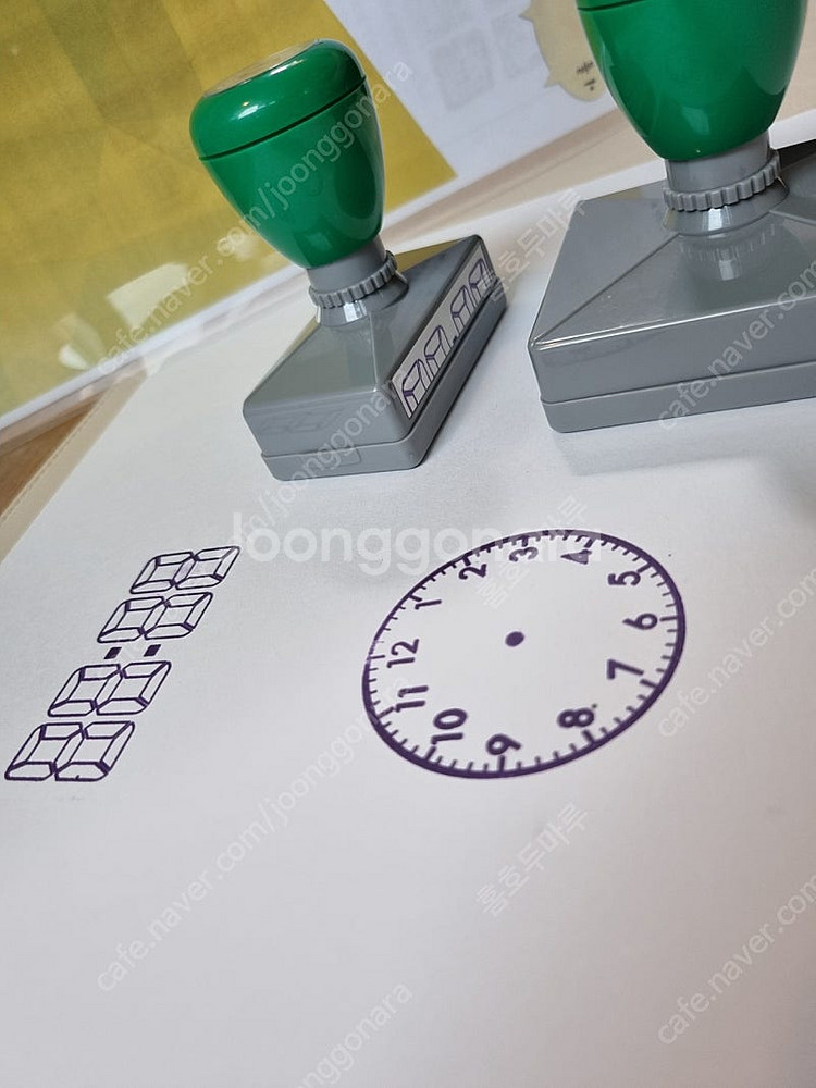 러닝리소스시계, 시계도장, 수학스탬프(3종)--3