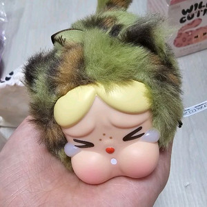 고양이 크라잉 키링 표범녹색