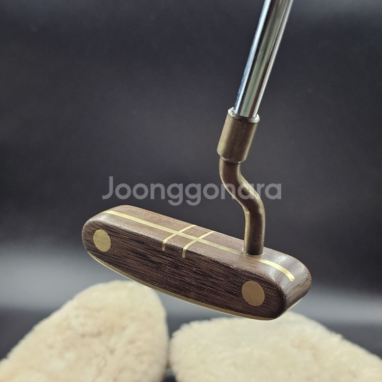 희귀 황동퍼터 나무헤드 핸드메이드 수제퍼터 소장용퍼터--0