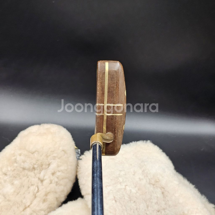 희귀 황동퍼터 나무헤드 핸드메이드 수제퍼터 소장용퍼터--3