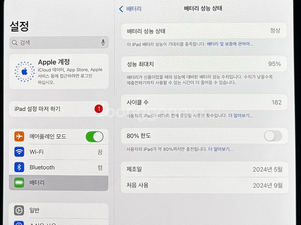 아이패드 프로11인치 M4 + 정품 애플펜슬 프로포함--4