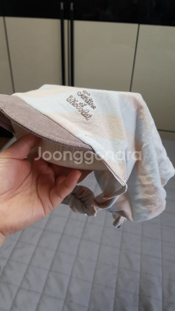 쇼콜라 아기모자 아기두건(착용샷 있음)--0