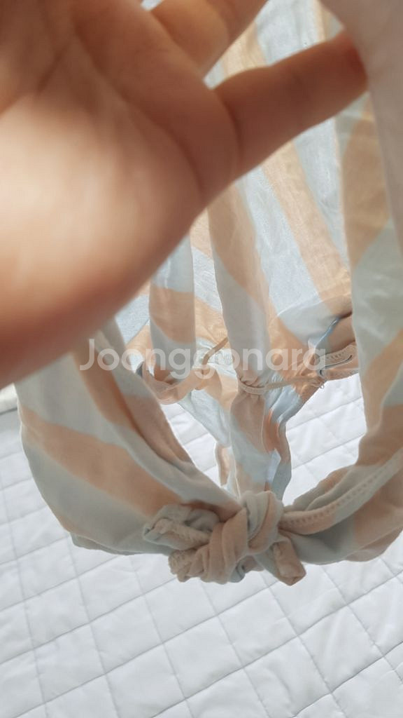 쇼콜라 아기모자 아기두건(착용샷 있음)--3