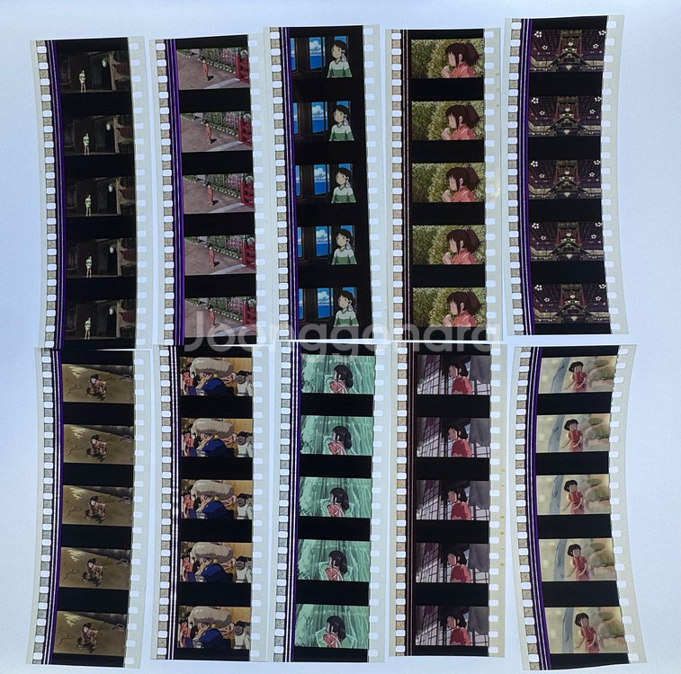 지브리 센과치히로의행방불명 영화필름컷 세트--0