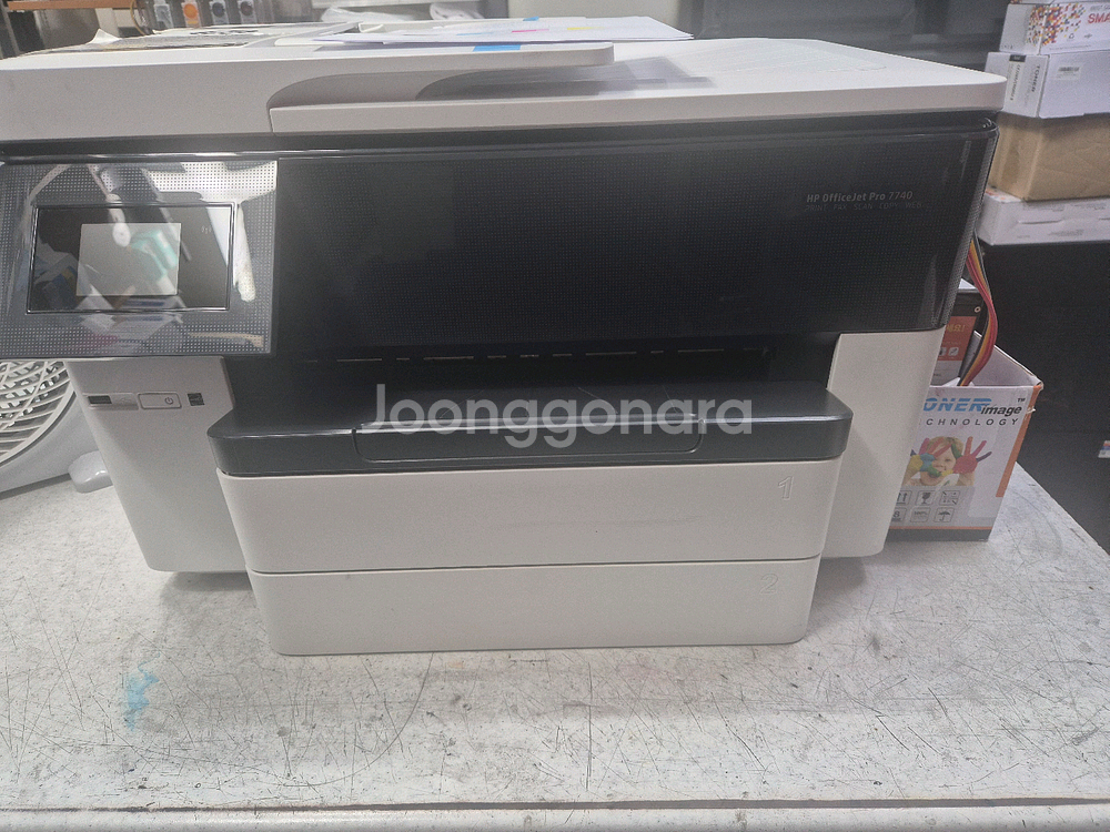 HP7740무한복합기-A4,A3인쇄,팩스복합기--2