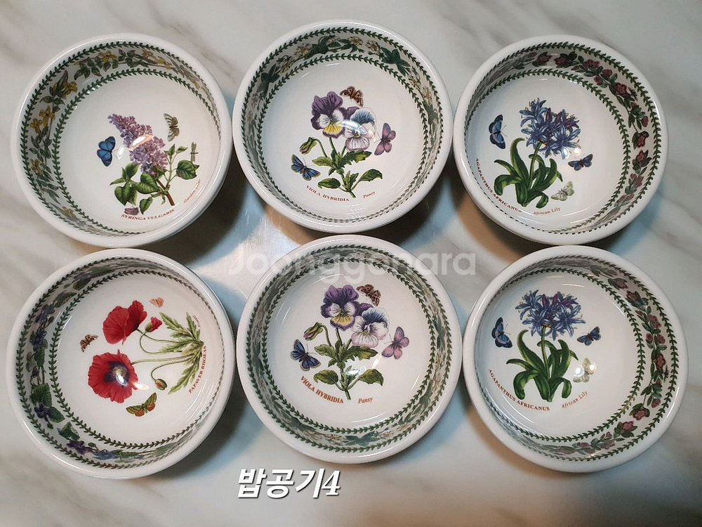 영국정품 뉴베리에이션 밥공기 6개 일괄(백화점새것)--0