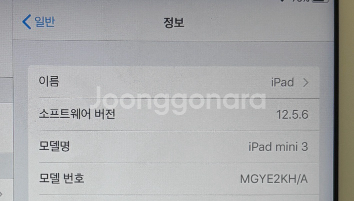 아이패드 미니3 골드 와이파이--2