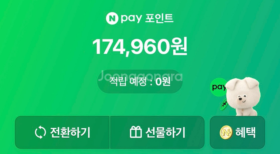 네이버 포인트 17만--0
