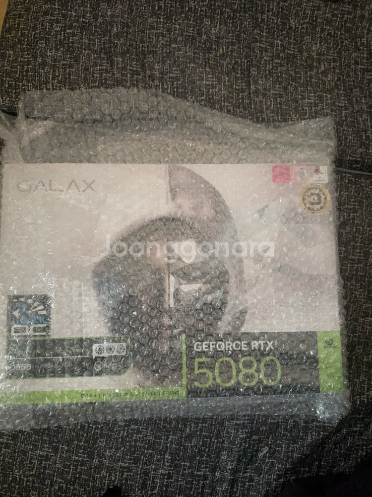 미개봉 새상품 갤럭시 rtx5080 화이트 팔아요--1