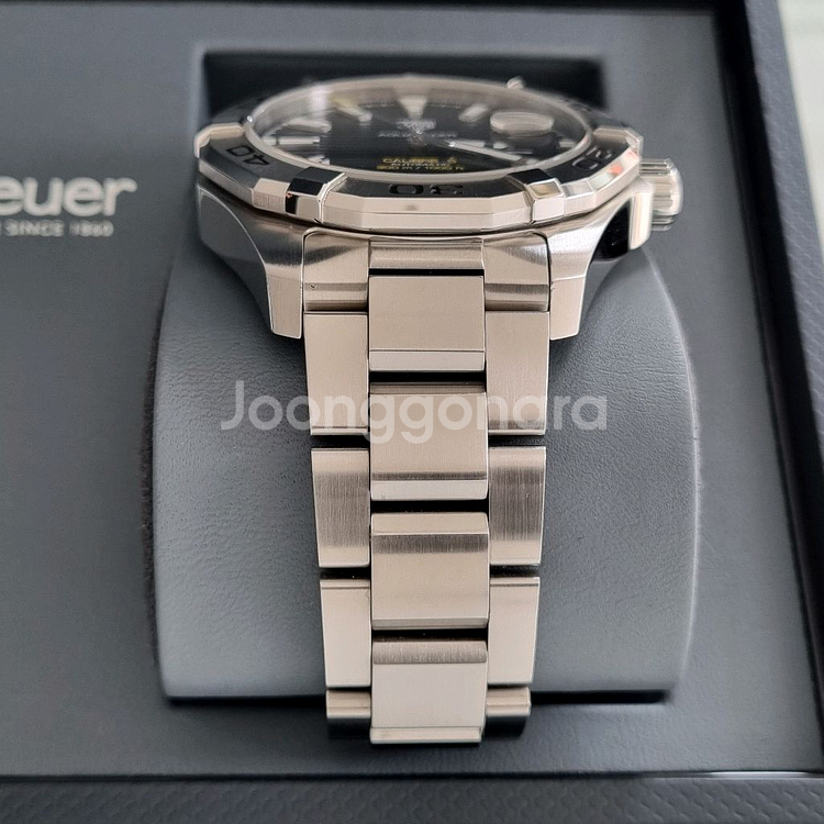 태그호이어 아쿠아레이서 300 오토 43mm 검판--1
