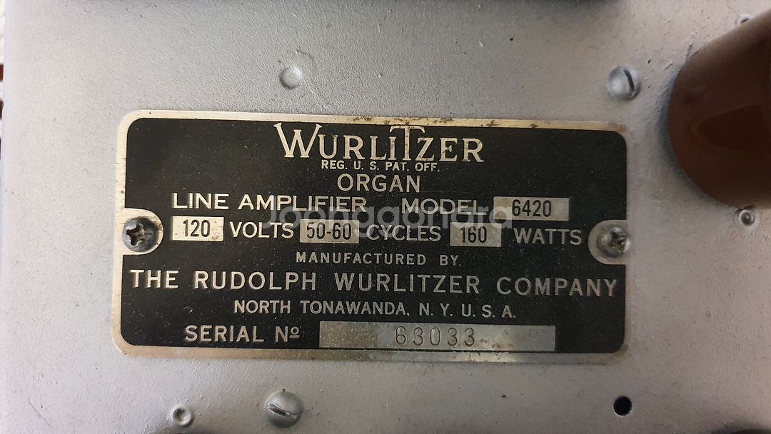 미제 울리처 WURLITZER 6L6 진공관 파워앰프--7