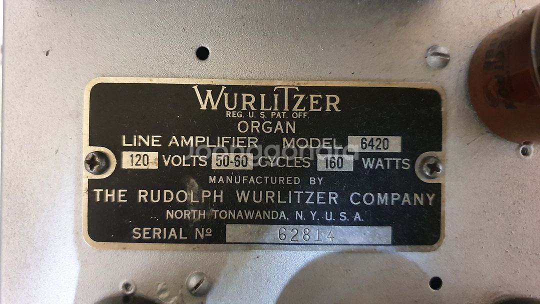 미제 울리처 WURLITZER 6L6 진공관 파워앰프--8