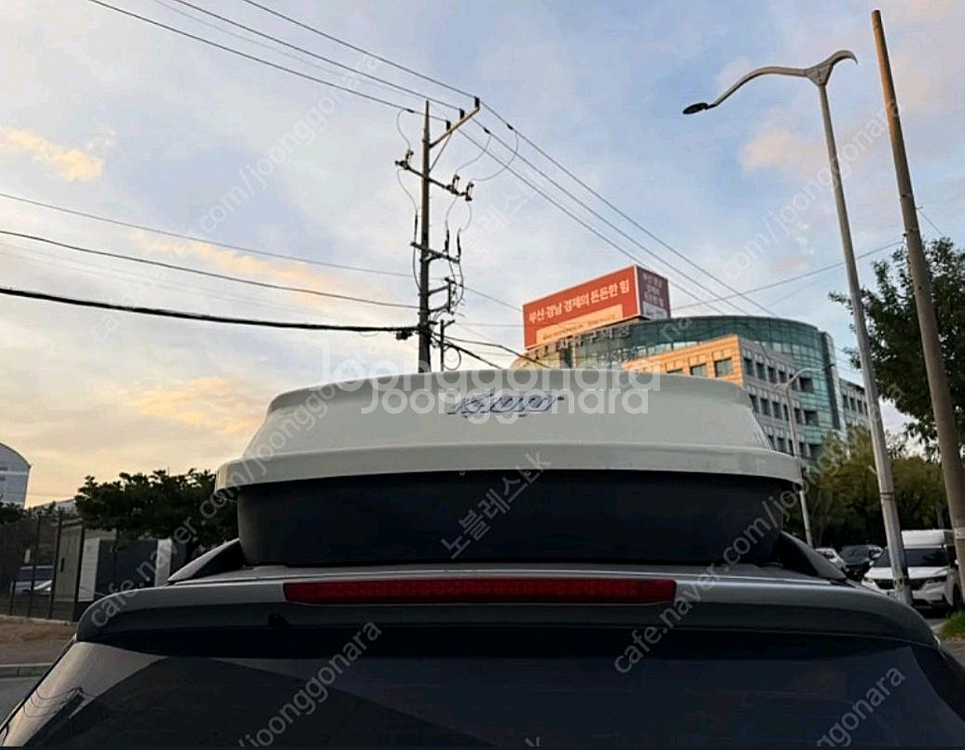 구형렉스턴 일체형루프박스 흰색--2