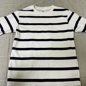 유니클로 Airism 코튼 스트라이프 크루넥T