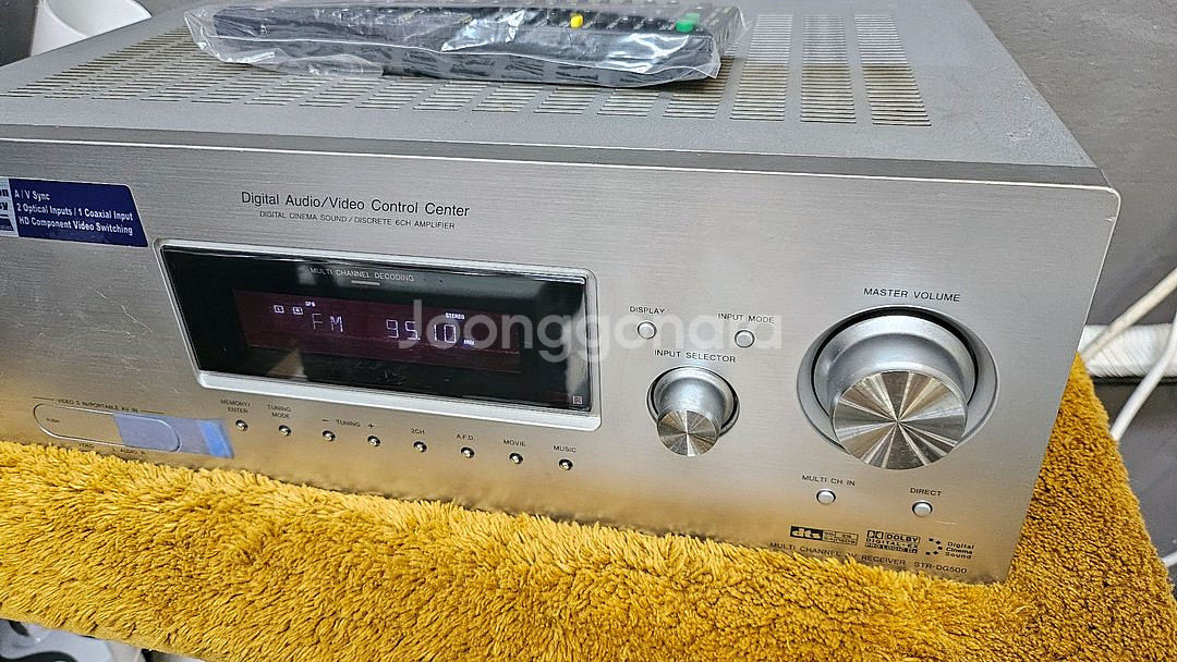 소니 리시버 앰프 STR-DG500 리모컨 외장블루투스--2
