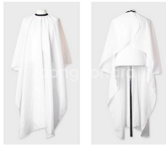 새 흰색 아동 미용실 가운 헤어샵 이발보 염색 파마--1