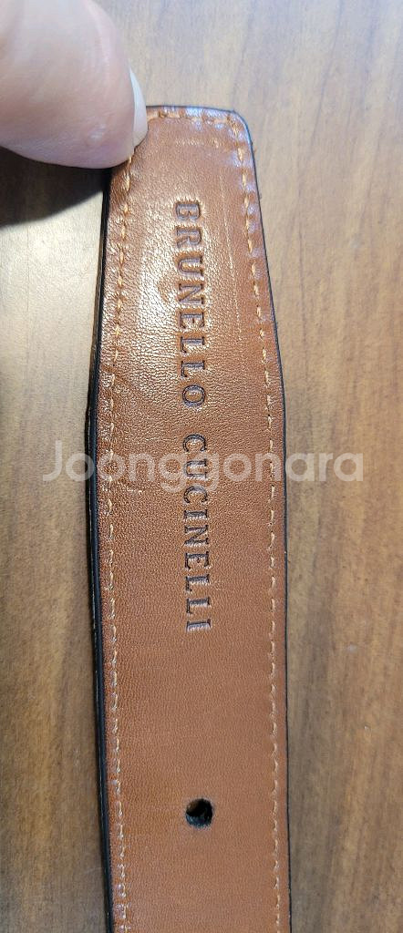 브루넬로 쿠치넬리 악어가죽 벨트--1