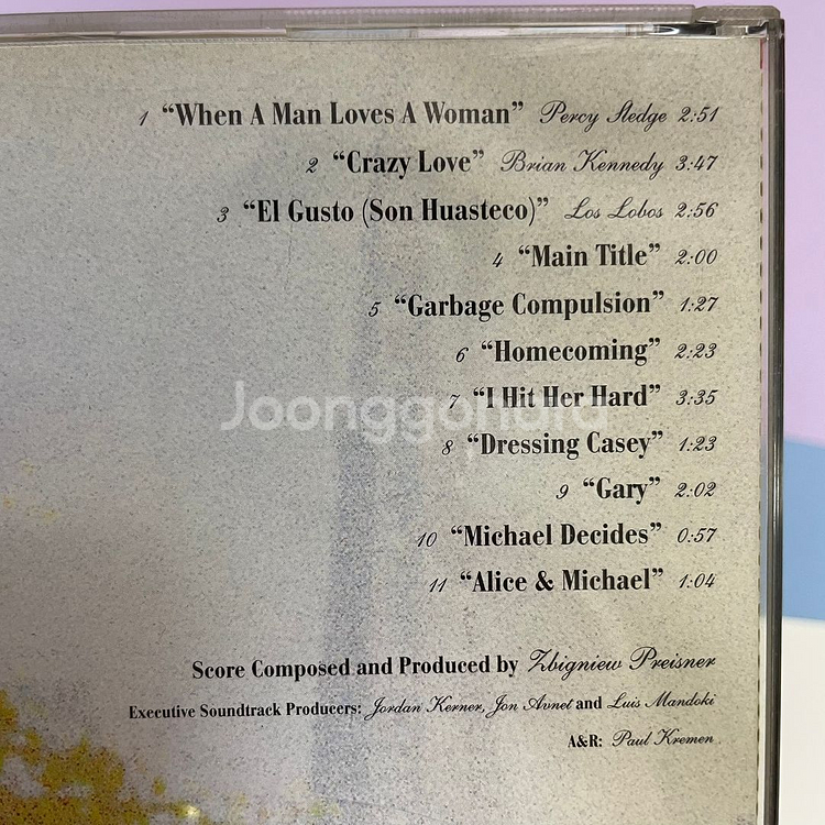 [중고음반/CD] 남자가 사랑할 때 OST 영화음악--2