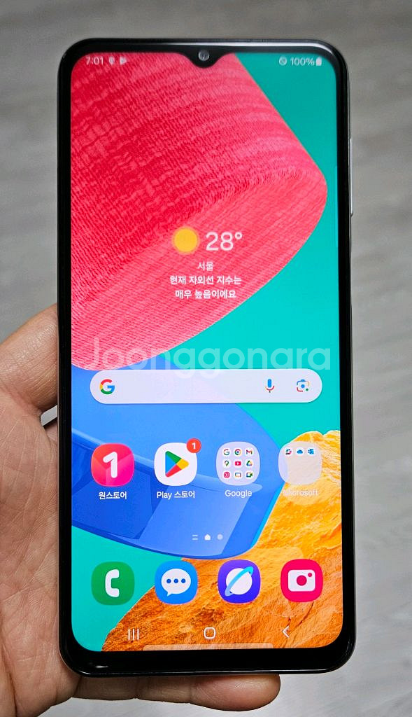 갤럭시 점프2 화이트 128GB A급 싸게 팝니다.--0
