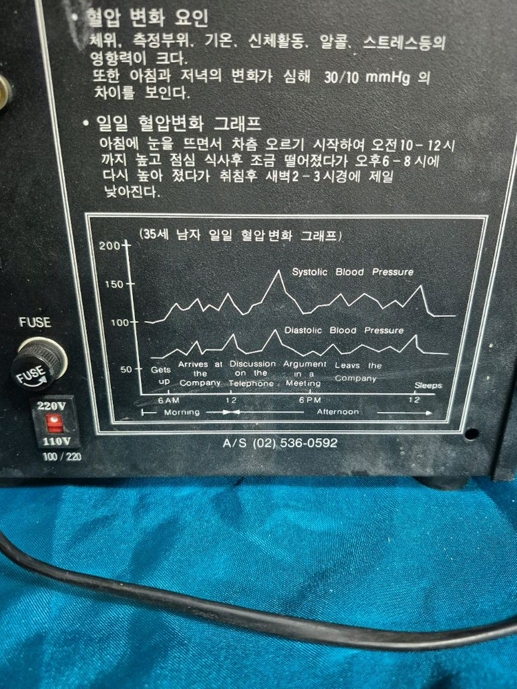 자동 혈압측정기. 빈티지 엔틱. 이미지